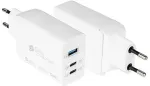 GoodConnections Charger 65W 3-Port 2xUSB-C/USB-A QC3.0 Wei&szlig;