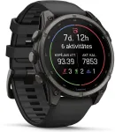 Garmin Nutikell Fenix 9 &ndash; 47mm, Carbon Grey DLC titaan musta silikoonrihmaga