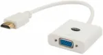 Savio HDMI (M) TO VGA (F) ADAPTER WHITE CL-201
