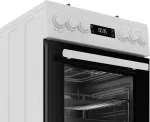 Pliit Beko Cooker | FSM51339DWDS | Hob type Gas | Oven type Electric | White | Width 50 cm | Depth 60 cm | Grilling | LED | Energy efficiency class A | 60 L