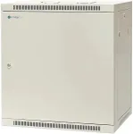EMITER NET Single wall-mounted cabinet 19" 12U, full sheet metal door, 600&times;450&times;635mm width/depth/height. EM/AP6412-B