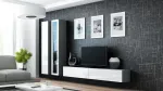 Cama MEBLE Cama Full cabinet VIGO '180' 180/40/30 hall/valge gloss