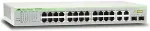 Allied Telesis AT FS750/28 WebSmart - Switch - Smart - 24 x 10/100 + 2 x 10/100/1000 + 2 x Kombi-Gigabit-SFP - Desktop, an Rack montierbar (990-004644-50)