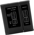 W-STAR Tester UTP WS468BK, RJ45, RJ11, STP, Cat5e, Cat7, all black