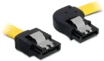 DeLOCK SATA 6 Gb/s Kabel gerade auf rechts gewinkelt 30 cm gelb