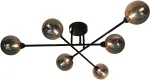 No name CEILING LIGHT BORA 6XG9 BLACK/SMOKY