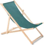 GreenBlue Classic beech deckchair GB183M Melange turquoise
