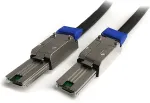 StarTech.com externes Mini SAS Kabel SFF-8088 auf SFF 8088 - Serial Attached SCSI Stecker/Stecker - Externes SAS-Kabel - SAS 6Gbit/s - 4-Lane - 4x Shielded Mini MultiLane SAS (SFF-8088), 26-polig - 4x Shielded Mini MultiLane SAS (SFF-8088), 26-polig  ...
