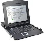 Digitus Professional DS-72210-5GE - KVM-Konsole mit KVM-Switch - 16 Anschl&uuml;sse - Deutsch - 43,2 cm (17) - Rack - einbauf&auml;hig - 1280 x 1024 - 1000:1 - Schwarz, RAL 9005 - 1U (DS-72210-5GE)