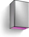 PHILIPS Hue WCA Resonate Outdoor Wall Lantern, Inox | 8 W | 2000-6500 Hue White Colour Ambiance