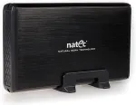 NATEC External HDD box 3.5" USB 3.0 Rhino, black, including power adapter