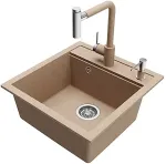No name SINK HELIKA WTH KITCH MIX51X49X20 BEIGE