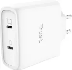 Trust MAXO 65W 2P USB-C GAN CHARGER WHT