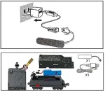 MADEJ Set with a train b/o sound, light