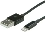 VALUE USB 2.0 Sync- & Ladekabel mit 8pin-Anschluss, 0,15 m