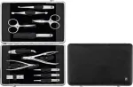 Zwilling TWINOX Zestaw do manicure &ndash; czarne sk&oacute;rzane etui, 12 element&oacute;w