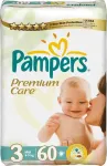 Pampers Teipm&auml;hkmed Premium Care VP S3, 60tk