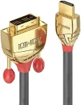Lindy HDMI an DVI-D Single Link Kabel Gold Line 1m