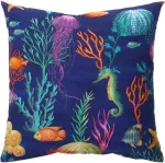 Home4you Padi HOLLY 45x45cm, lukuga, veealune maailm, kangas 100% puuvill, kangas 487
