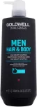 Goldwell Dualsenses Men Hair & Body 1000ml - Shampoo meestele