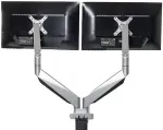 BakkerElkhuizen Bakker Elkhuizen Smart Office 12 - Verstellbarer Arm f&uuml;r 2 LCD-Displays - Bildschirmgr&ouml;&szlig;e: 25.4-68.6 cm (10-27) - Tischmontage, Tischmontage (optional)