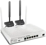 No name DrayTek Vigor 2866L wireless router Gigabit Ethernet Dual-band (2.4 GHz / 5 GHz) 4G White