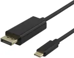 DELTACO USB-C to DisplayPort kaabel, 1m, 4K @ 60Hz, must