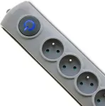QOLTEC Surge protector 6 sockets, 5m