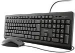 Klaviatuur TRUST COMPUTER PRIMOKEYBOARD AND MOUSE SET QWERTZ WIRED