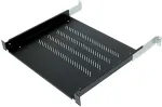 Triton 19' shelf A4 perforated 1U/750mm, max.80kg black