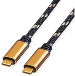 ROLINE 11.02.9039 USB cable USB4 Gen 3x2 2 m USB C Black, Gold