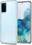 Spigen Kaitse&uuml;mbris Liquid Crystal Glitter, Samsung Galaxy S20+, l&auml;bipaistev, s&auml;delusega,