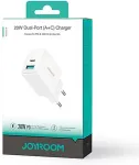 Joyroom reisilaadija C+U. PD 20W, QC 3.0, White (JR-TCF21)