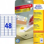 AVERY Zweckform Etiketten L4736REV-25 wei&szlig; 45,7 x 21,2 mm - 1.440 St&uuml;ck