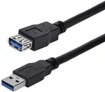StarTech.com SuperSpeed USB3.0 Verl&auml;ngerungskabel - Stecker - Buchse - USB-Verl&auml;ngerungskabel - 9-polig USB Typ A (M) - 9-polig USB Typ A (W) - 1,0m (USB / USB2.0 / USB3.0) - Schwarz - f&uuml;r P/N: USB31GEHD, USB3SMDOCKHV (USB3SEXT1MBK)