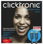Clicktronic High Speed HDMI+Kabel mit Ethernet (HDMI A/HDMI A) - 5,0 m Hochgeschwindigkeitskabel f&uuml;r HD- und 3D-TV