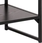 Home4you TV-laud SEAFORD 120x33xH46cm, 3 riiuliga, must saare melamiin