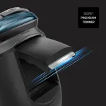Taurus 3 Side Shave IPX7 Rotation shaver Trimmer Black, Blue