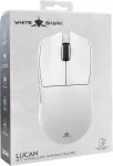 Hiir White Shark LUCAN-W WGM-5022 12000 DPI Wireless Gaming Mouse, White