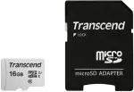 M&auml;lukaart TRANSCEND SD microSD Card 16GB SDHC USD300S-A w/Adapter