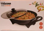 Tristar SALE OUT. PZ-9130 Electric Wok, Black | SALE OUT. | Tristar Electric Wok | PZ-9130 | 1500 W | Stainless steel | 4.5 L | Black | DAMAGED PACKAGING, SCRATCHED HANDLE