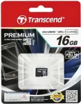 M&auml;lukaart TRANSCEND SD microSD Card 16GB SDHC UHS1 (ohne Adapter)