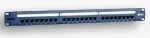EMITER Net Panel 19", 24xRJ45 UTP cat.5e (1U) with shelf, blue (PoE)