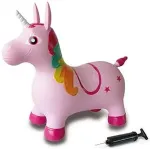 Jamara H&uuml;pftier Einhorn bunt mit Pumpe
