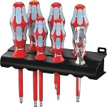 WERA 3160 i/7 Schraubendrehersatz, Edelstahl + Rack