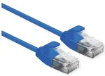 ROLINE UTP DataCenter Patchkabel Cat.6A (Class EA), LSOH, slim, blau, 1,5 m
