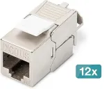 Digitus CAT 6A Keystone Module shielded tool-free 12 pieces.