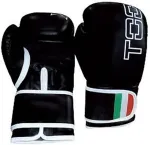 TOORX Boxing gloves LEOPARD BOT-001 8oz black eco leather