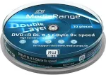 Toorikud MEDIARANGE DVD+DL 8x CB 8,5GB MediaR 10 sztuk
