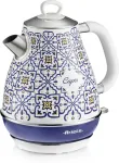 Veekeetja Ariete Capri kettle, white/multicoloured, 2000 watts, 1.7 liters